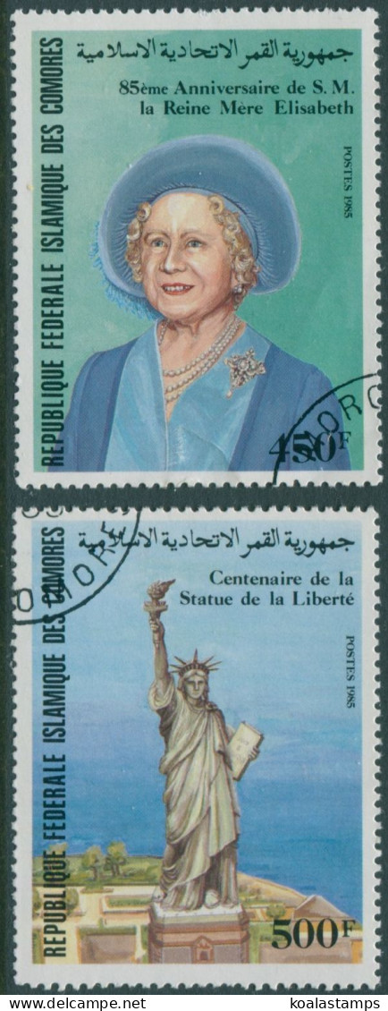 Comoro Islands 1985 SG560-561 Anniversaries FU - Comoros