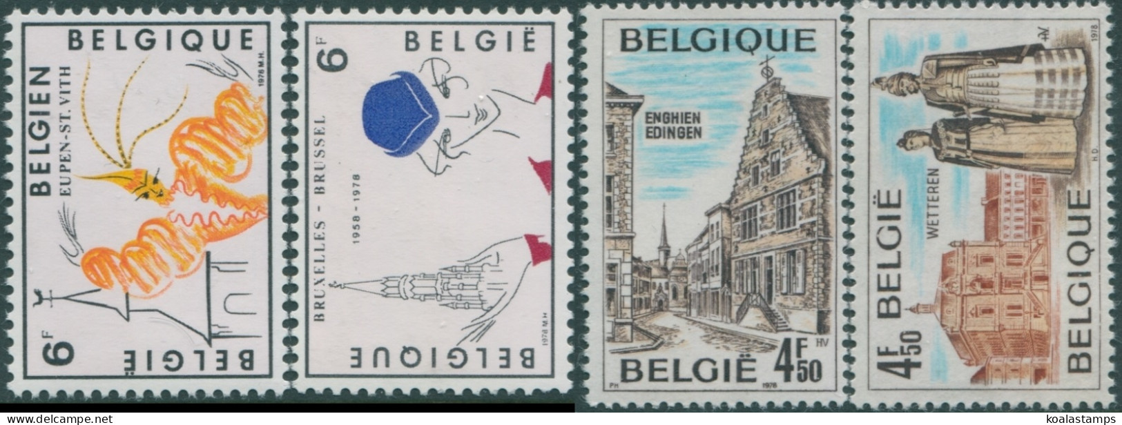 Belgium 1978 SG2535-2538 Tourist Publicity Set MNH - Sonstige & Ohne Zuordnung