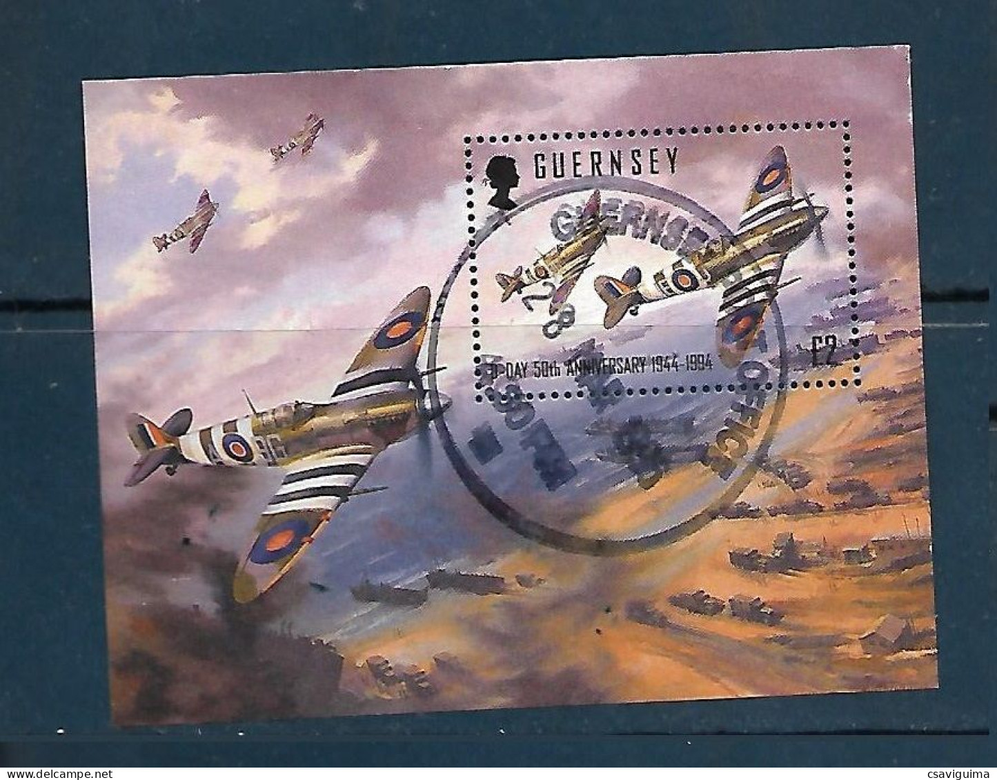 Guernsey - 1994 - Transport: Airplanes Used - Yv Bf 26 - Vliegtuigen