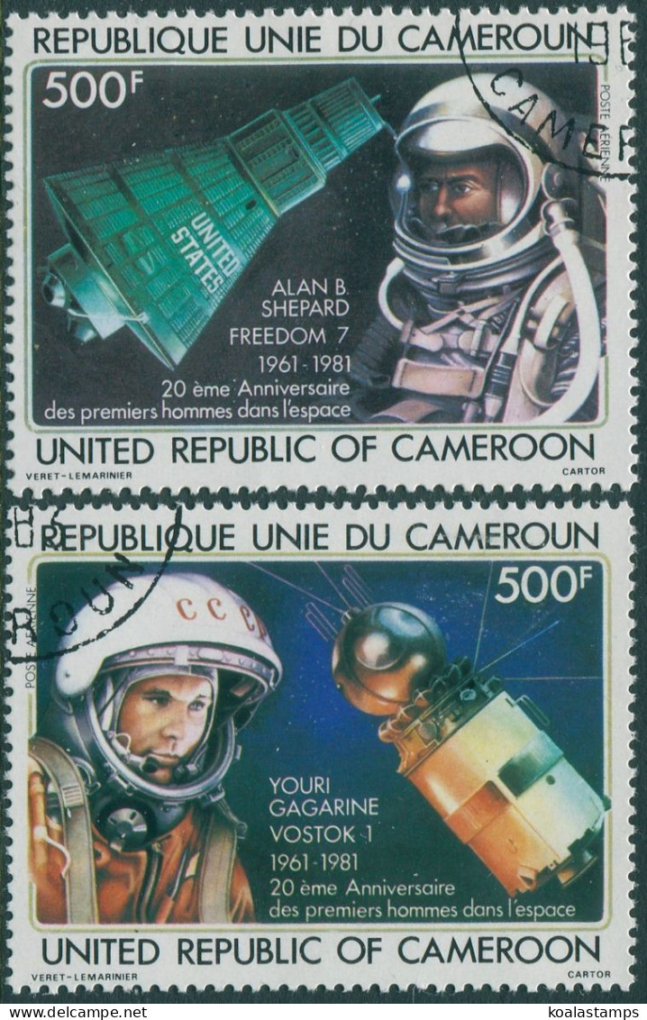 Cameroun 1981 SG911-912 First Men In Space Set FU - Camerun (1960-...)