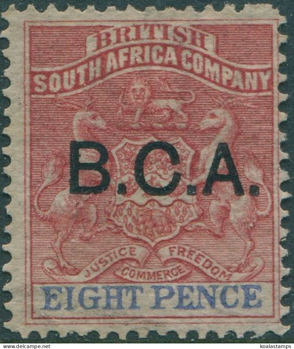 Nyasaland 1891 SG6 8d Red And Blue Arms B.C.A Ovpt MH - Malawi (1964-...)