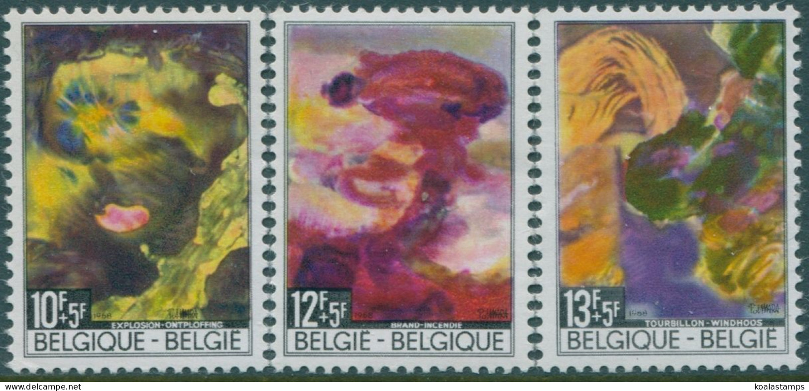 Belgium 1968 SG2085-2087 Disasters Set MNH - Autres & Non Classés