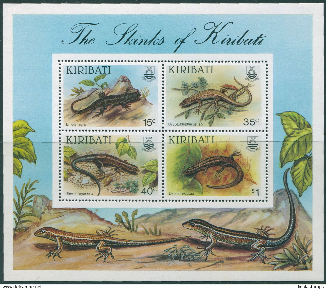 Kiribati 1987 SG278 Skinks MS MNH - Kiribati (1979-...)