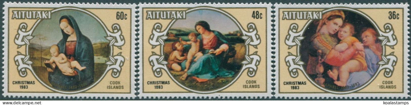 Aitutaki 1983 SG470-472 Christmas Set MLH - Cook