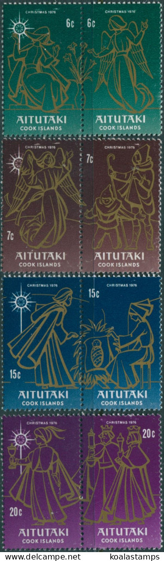 Aitutaki 1976 SG200-207 Christmas Set MNH - Cook