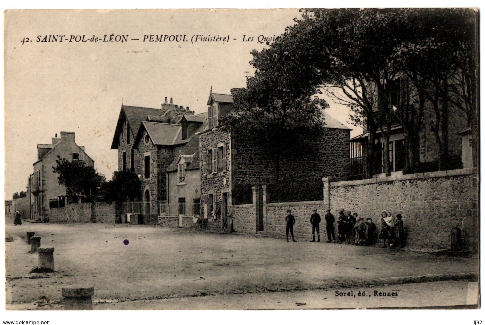 CPA 29 - SAINT POL DE LEON (Finistère) - 42. Pempoul, Les Quais (petite Animation, Groupe D'enfants) - Saint-Pol-de-Léon