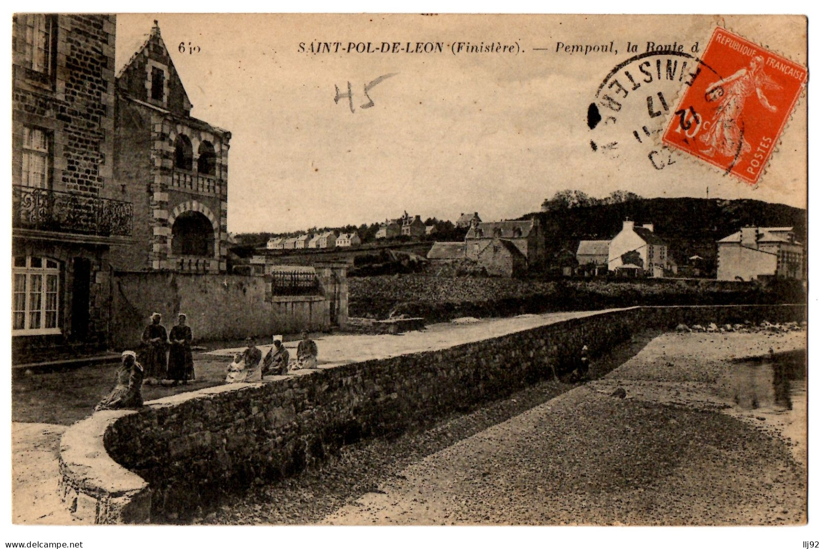 CPA 29 - SAINT POL DE LEON (Finistère) - 640. Pempoul, La Route De La Plage - Saint-Pol-de-Léon