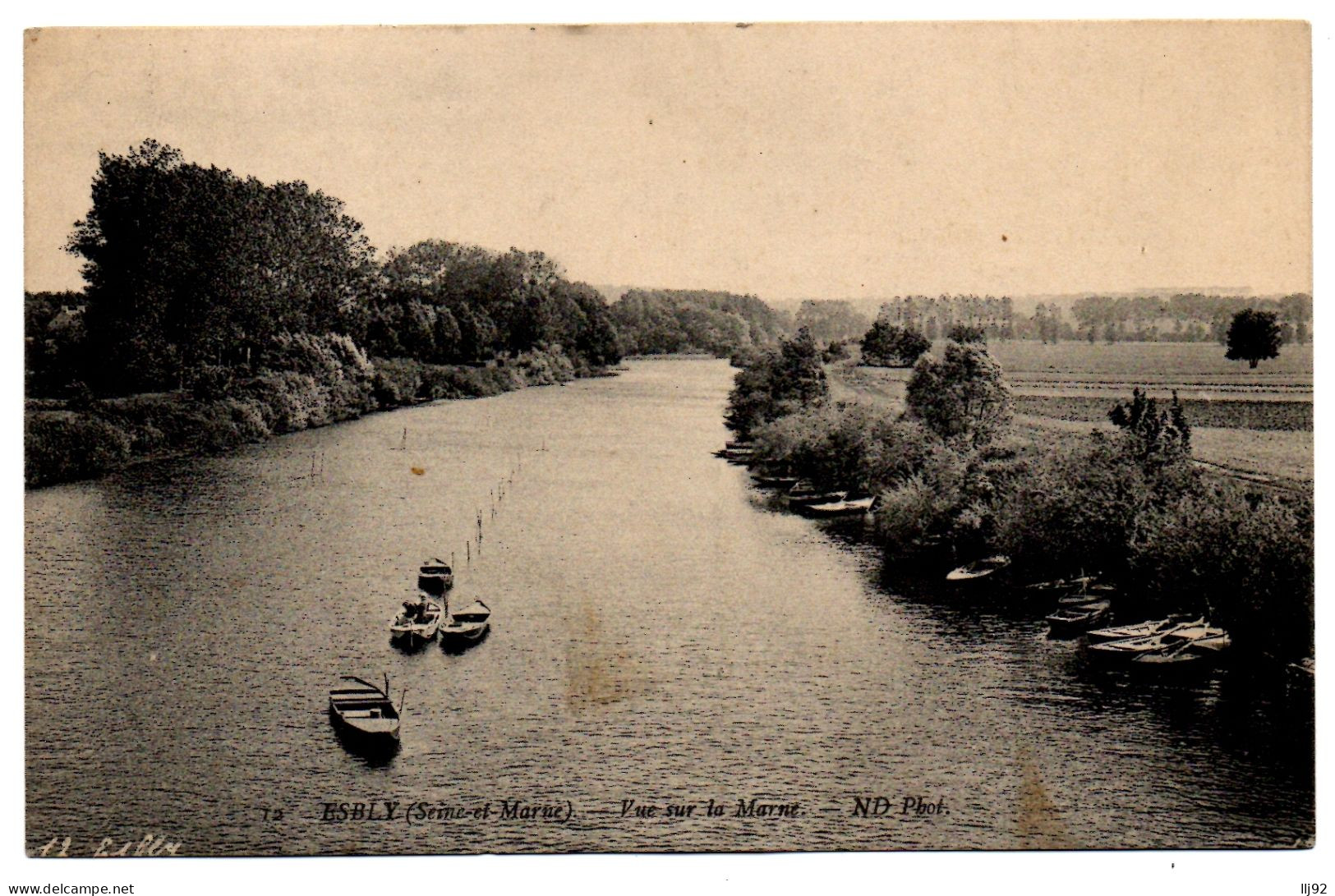 CPA 77 - ESBLY (Seine Et Marne) - 12. Vue Sur La Marne - ND Phot - Esbly