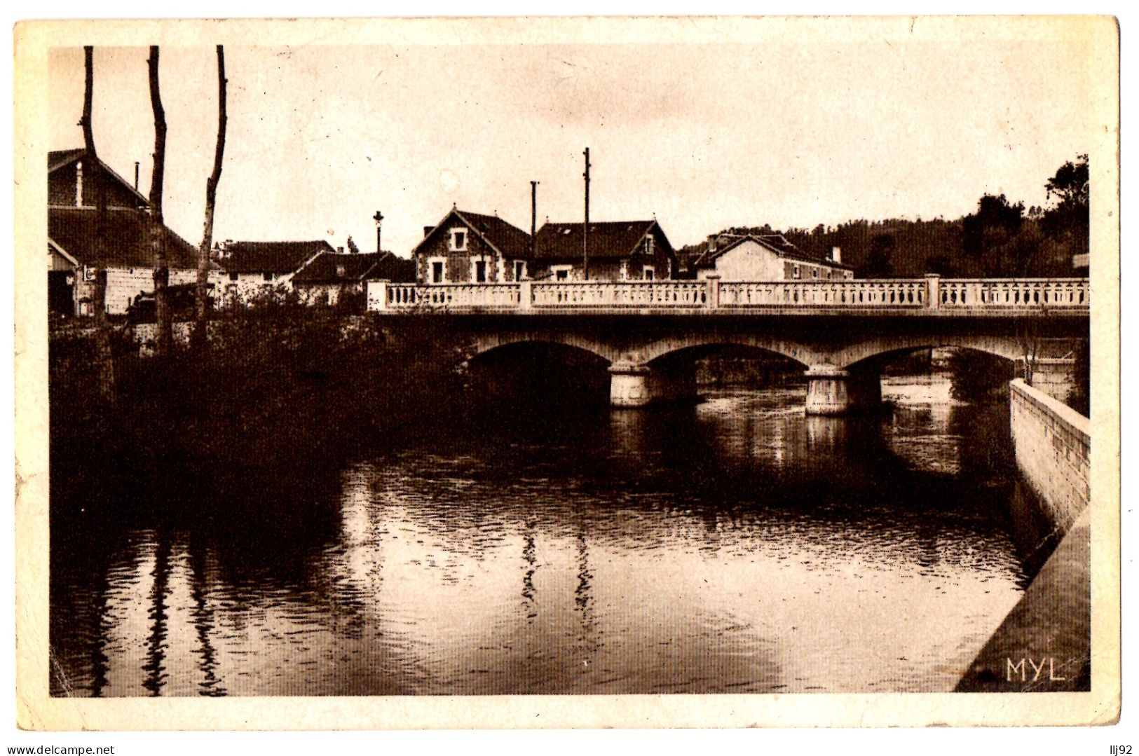 CPSM PF 24 - SAINT PARDOUX LA RIVIERE (Dordogne) - Pont Des Fûts - Autres & Non Classés