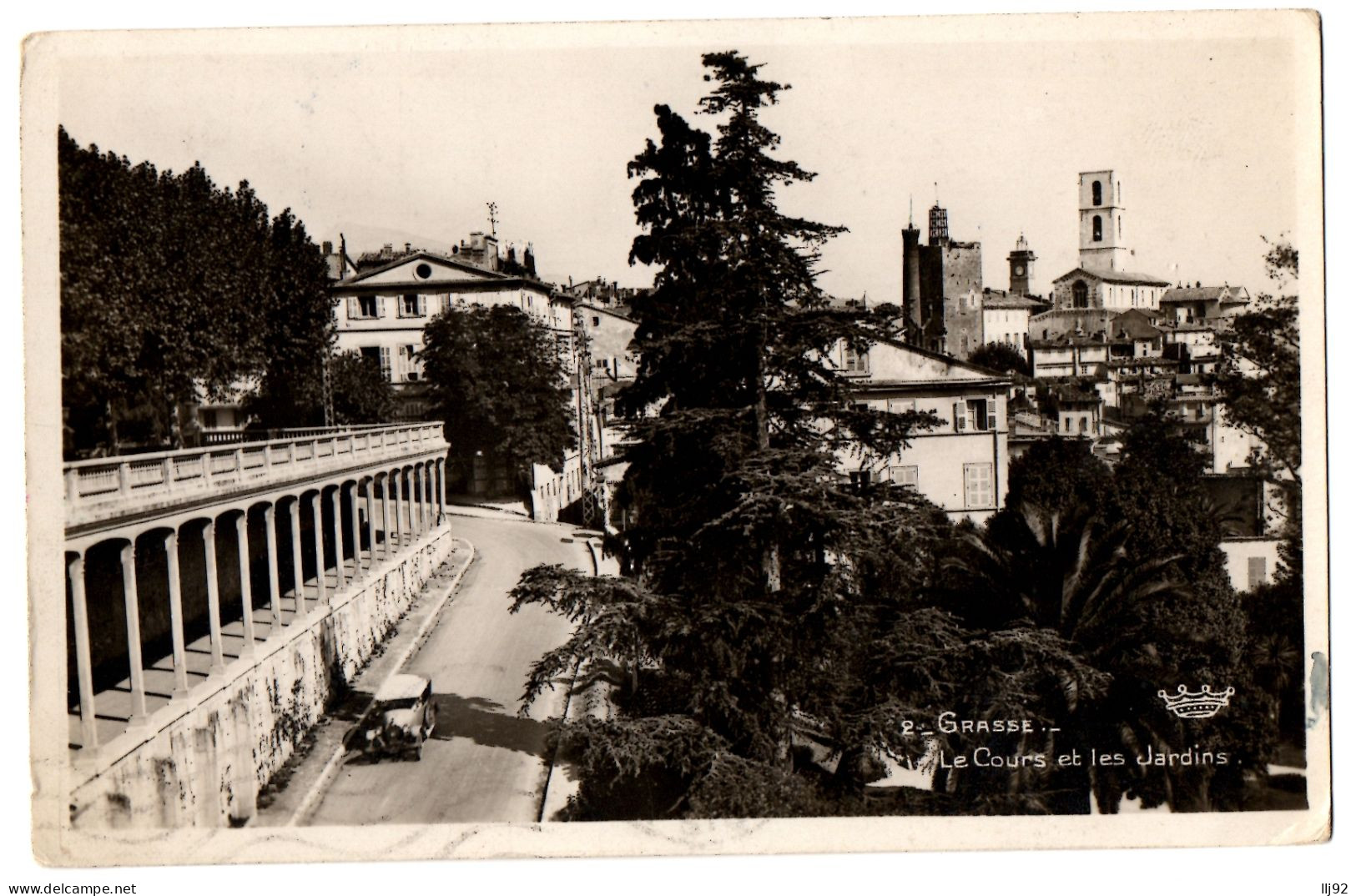 CPSM PF 06 - GRASSE (Alpes Maritimes) - 2. Le Cours Et Les Jardins - Grasse