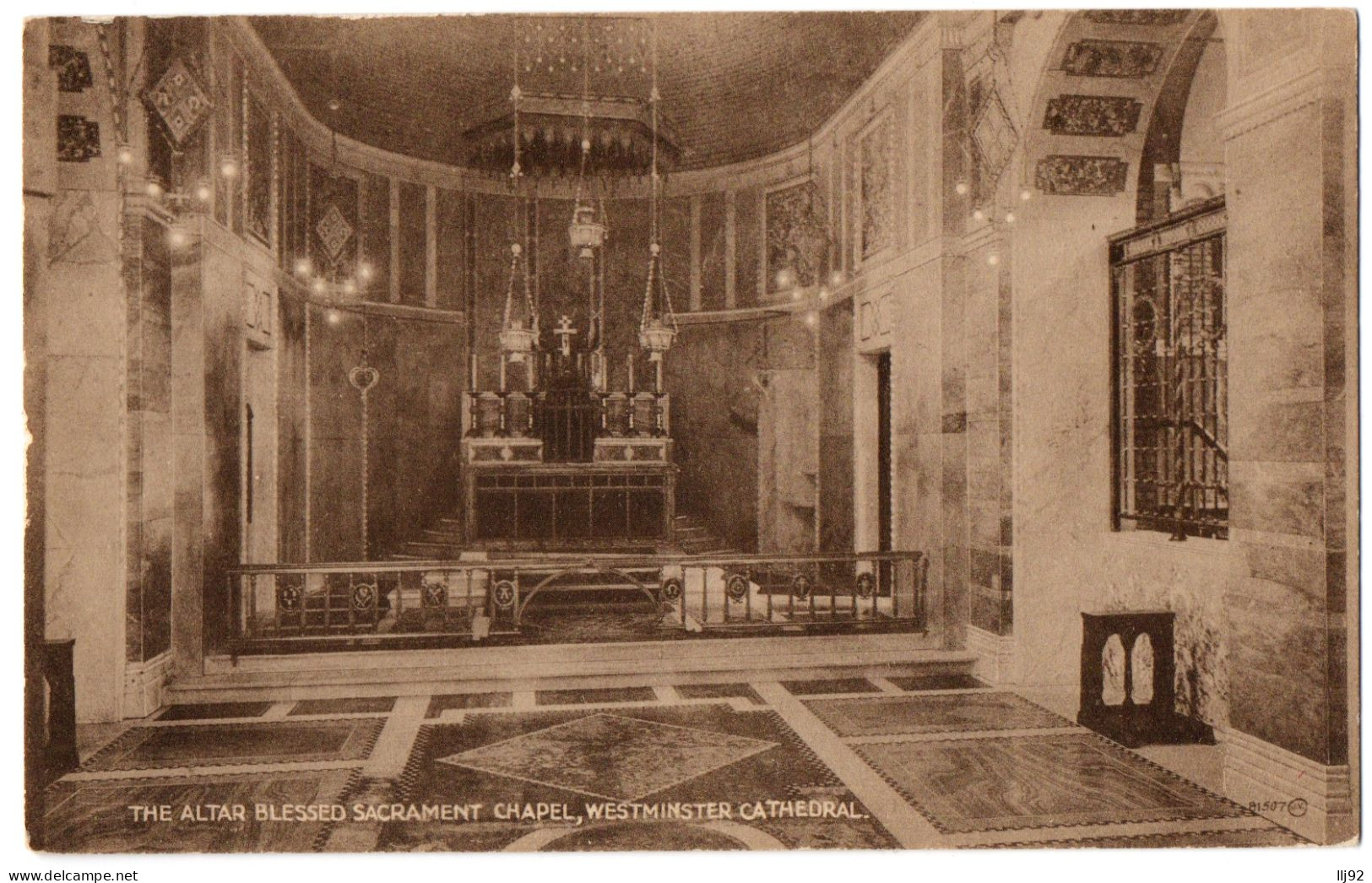 CPA ROYAUME UNI - LONDRES - London - The Altar Blessed Sacrament Chapel, Westminster Cathedral - Westminster Abbey