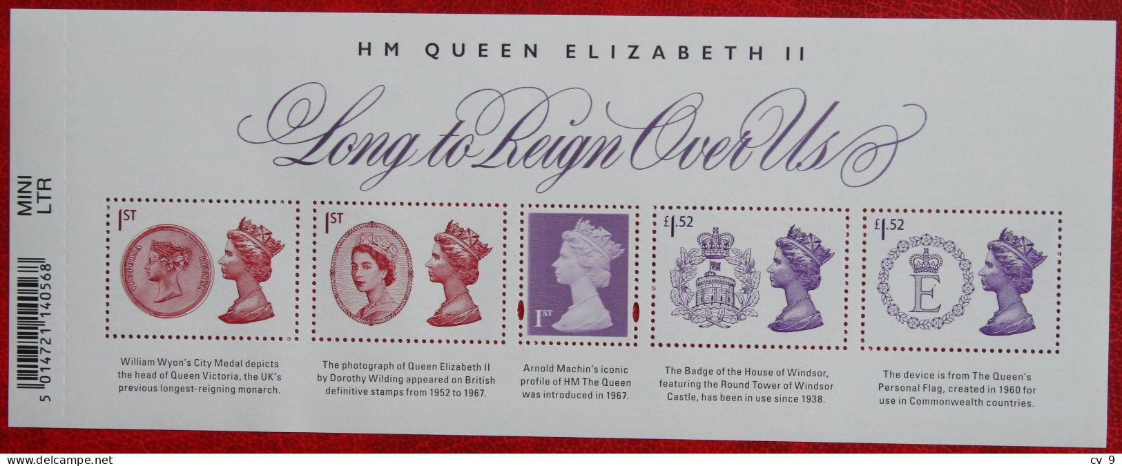 QE II Long To Reign Over Us (Mi 3779-2783 Block 96) 2015 POSTFRIS MNH ** ENGLAND GRANDE-BRETAGNE GB GREAT BRITAIN - Nuevos