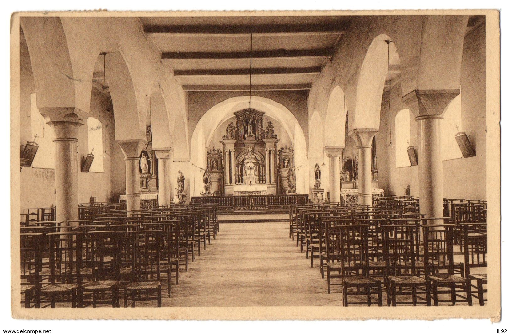 CPA Belgique, SAINT-HUBERT - Intérieur De L'Eglise St Gilles - Saint-Hubert