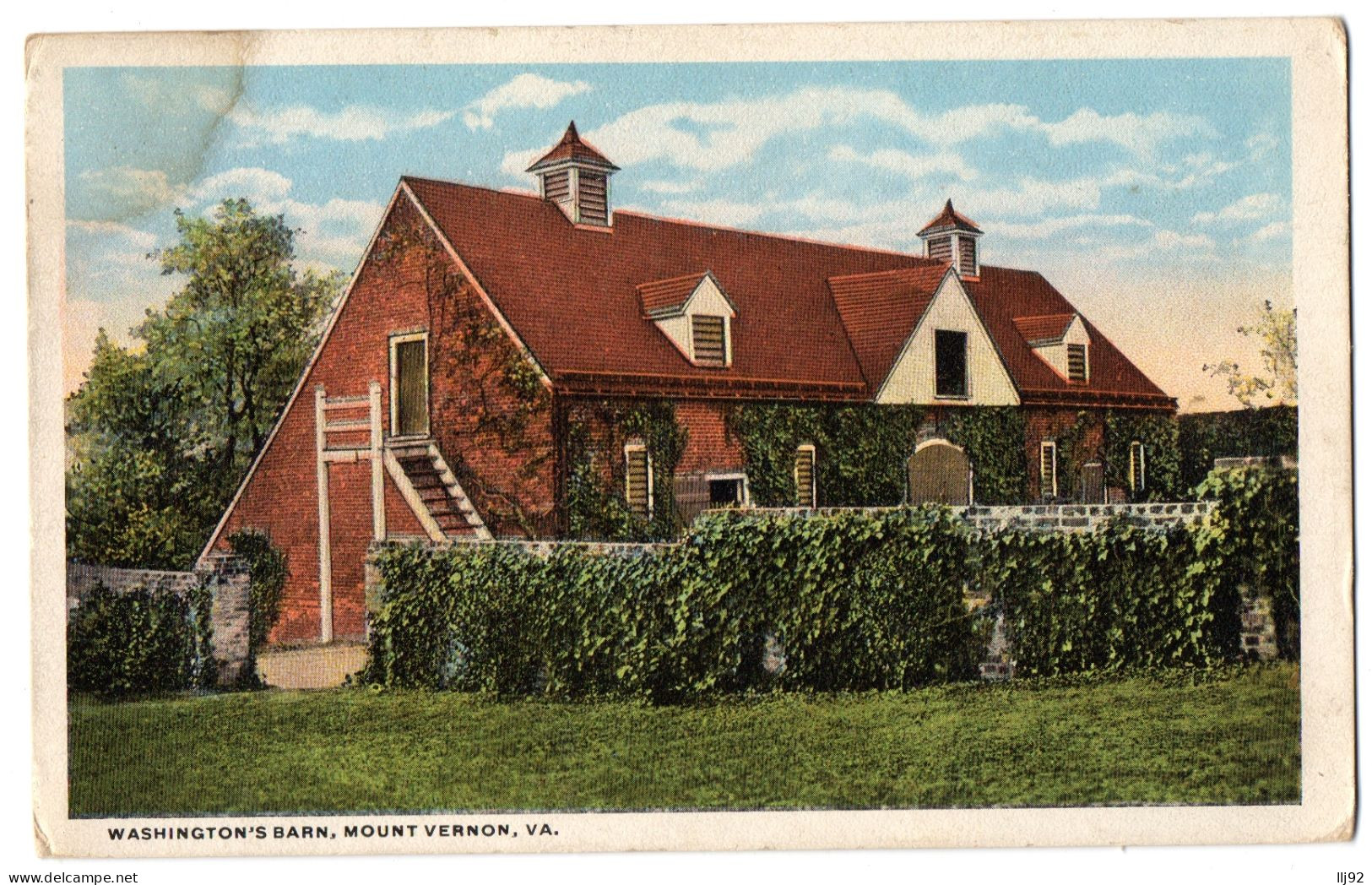 CPA USA - Washington's Barn, Mount Vernon, VA. - Andere & Zonder Classificatie