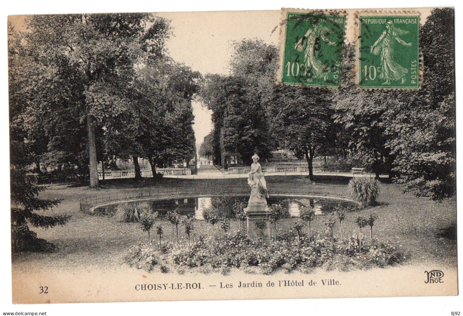 CPA 94 - CHOISY LE ROI (Val De Marne) - 32. Le  Jardin De L'Hôtel De Ville - ND Phot - Choisy Le Roi