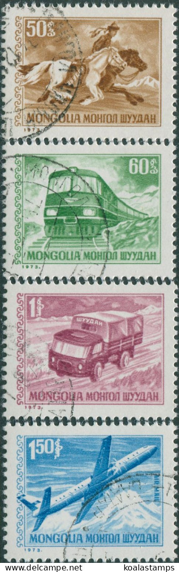 Mongolia 1973 SG739-742 Transport Set CTO - Mongolië