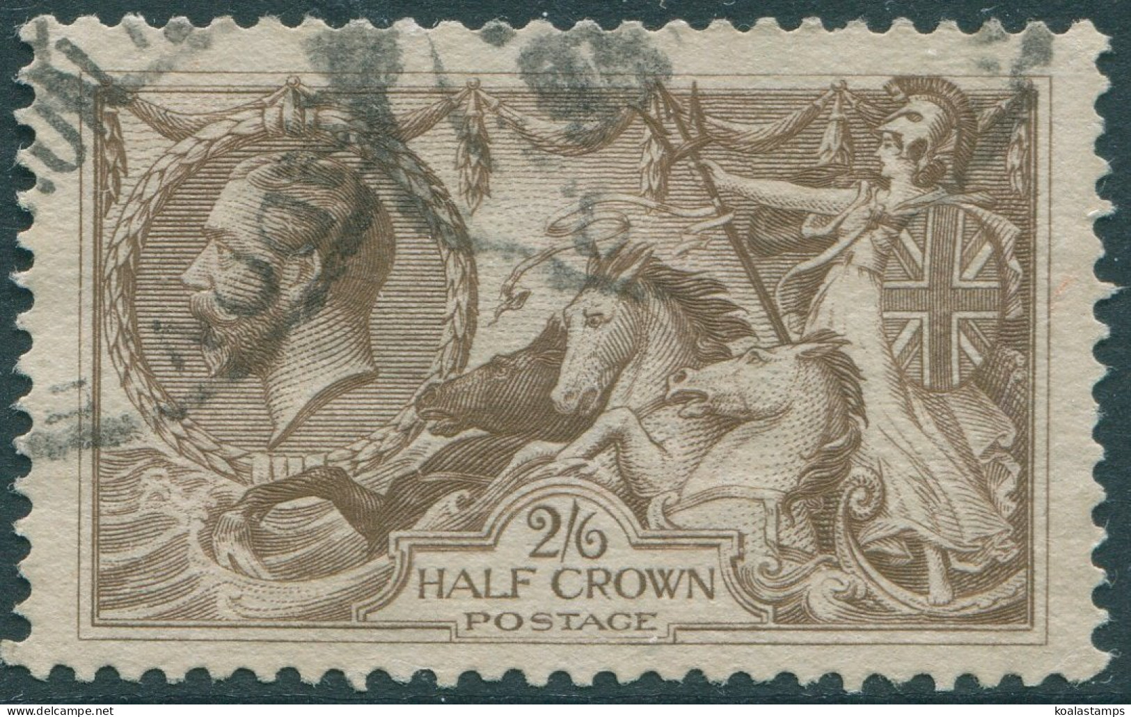 Great Britain 1913 SG400 2s.6d Sepia-brown KGV #4 FU (amd) - Unclassified