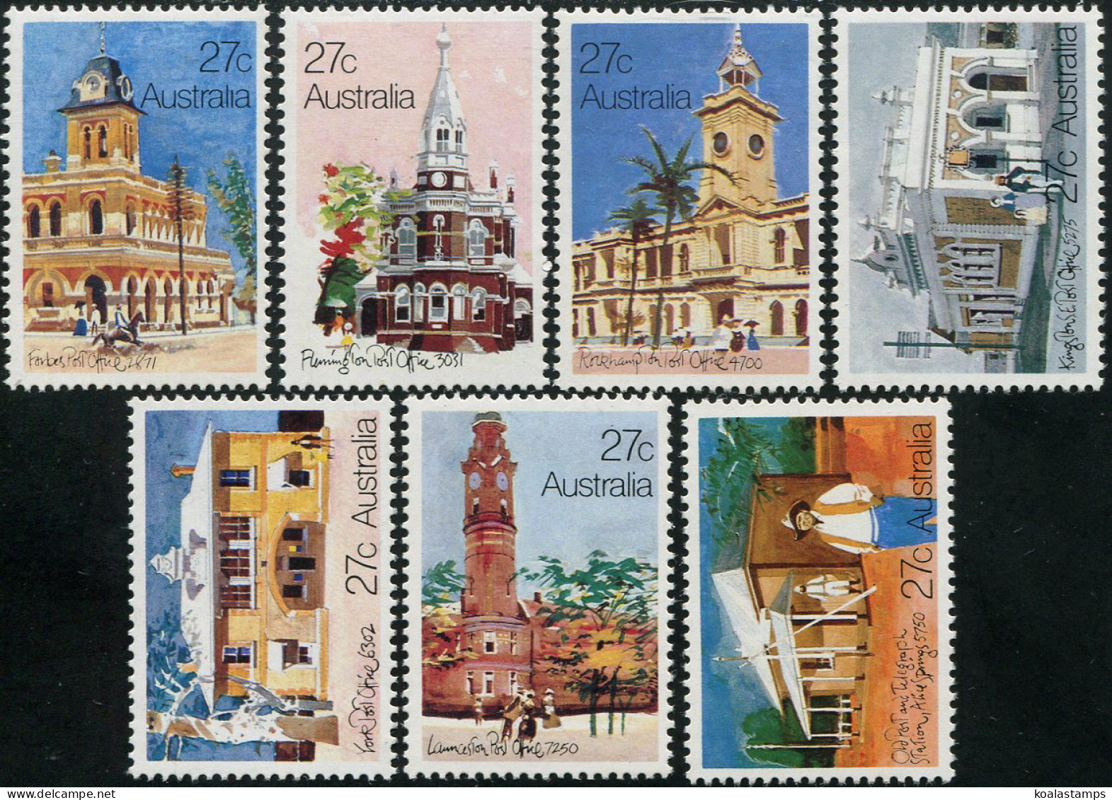 Australia 1982 SG849-855 Historic Post Offices Set MLH - Otros & Sin Clasificación