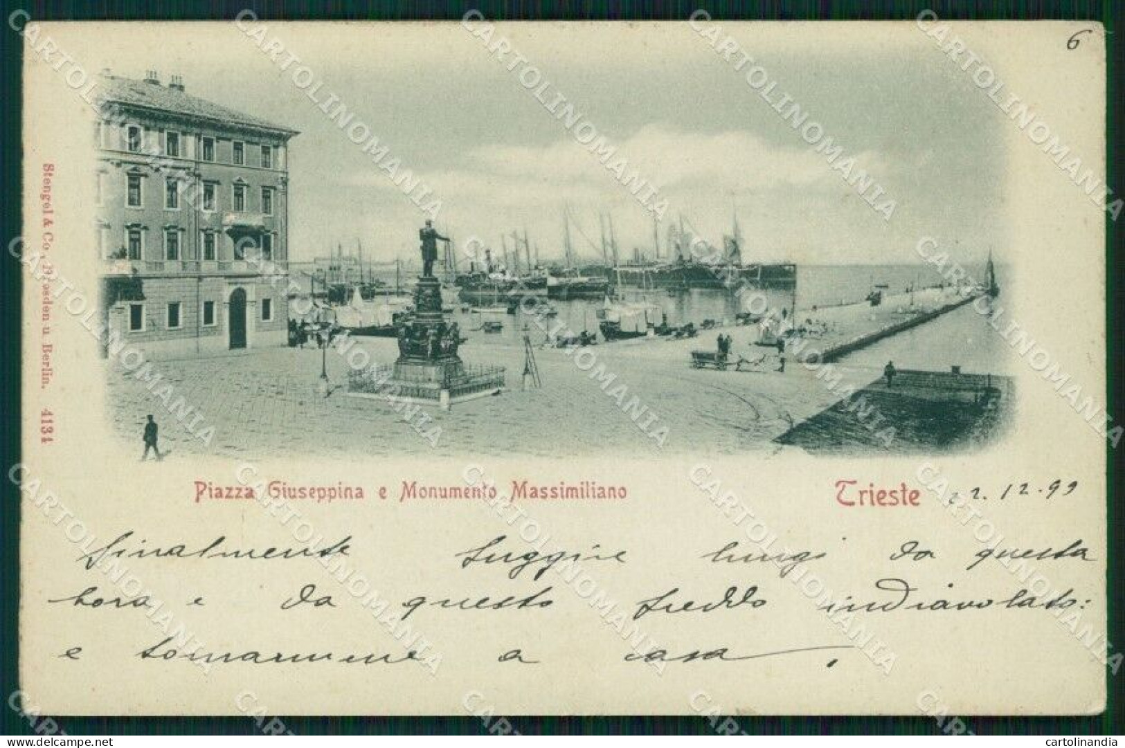 Trieste Città Rilievo Cartolina VK1627 - Trieste