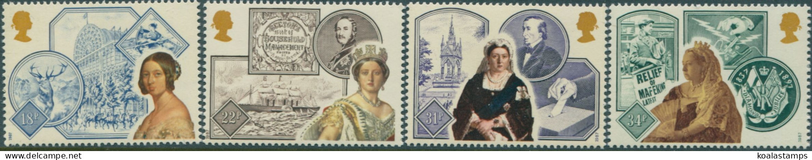 Great Britain 1987 SG1367-1370 QEII QV Accession Set MNH - Non Classificati