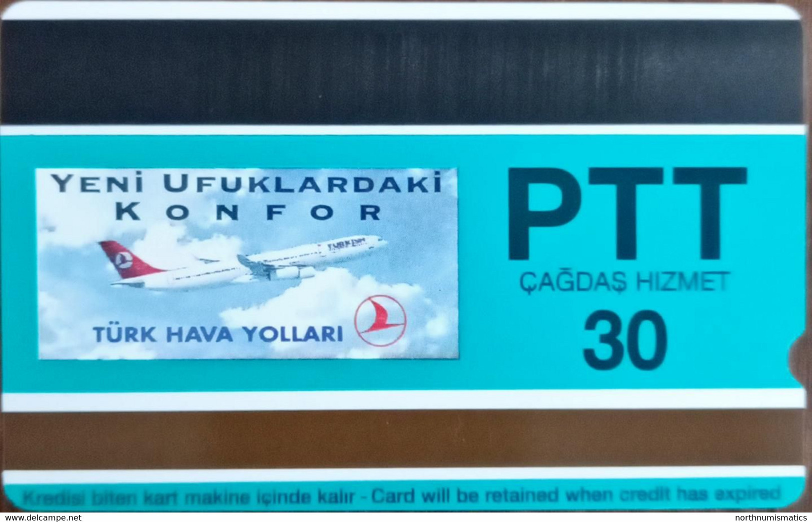 Turkey Phonecards THY Aircafts Junkers F-13 PTT 30 Units Unc - Colecciones