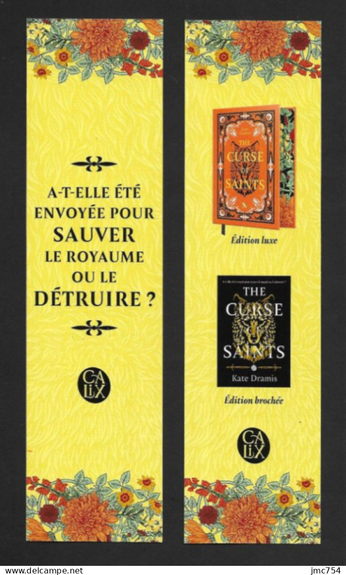 Marque Page.    Kate Dramis.   Editions Calix.    Bookmark. - Bladwijzers