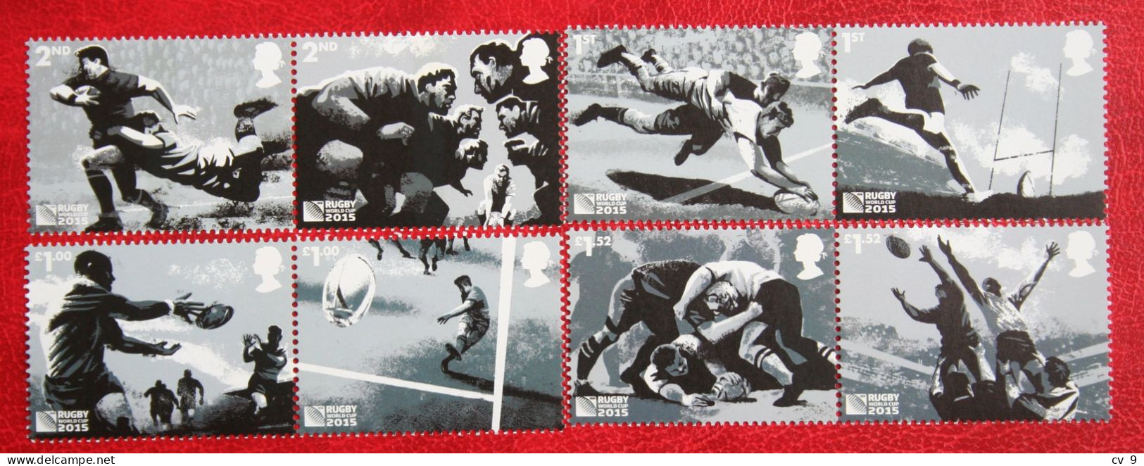 Rugby World Cup (Mi 3785-2792) 2015 POSTFRIS MNH ** ENGLAND GRANDE-BRETAGNE GB GREAT BRITAIN - Nuovi