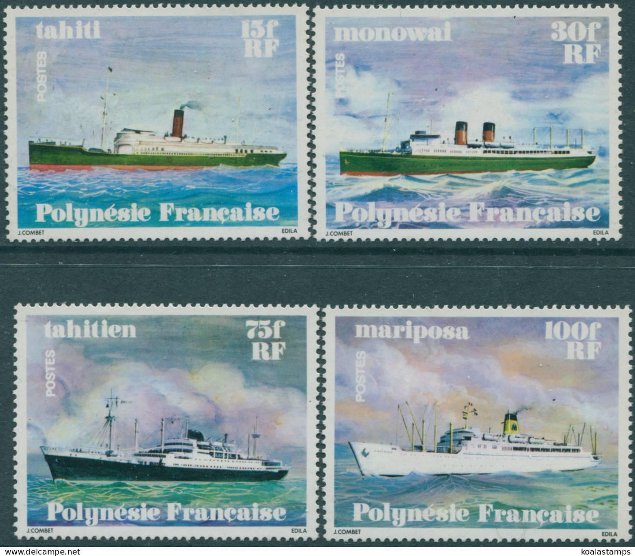 French Polynesia 1978 SG284-287 Ships Set MNH - Altri & Non Classificati