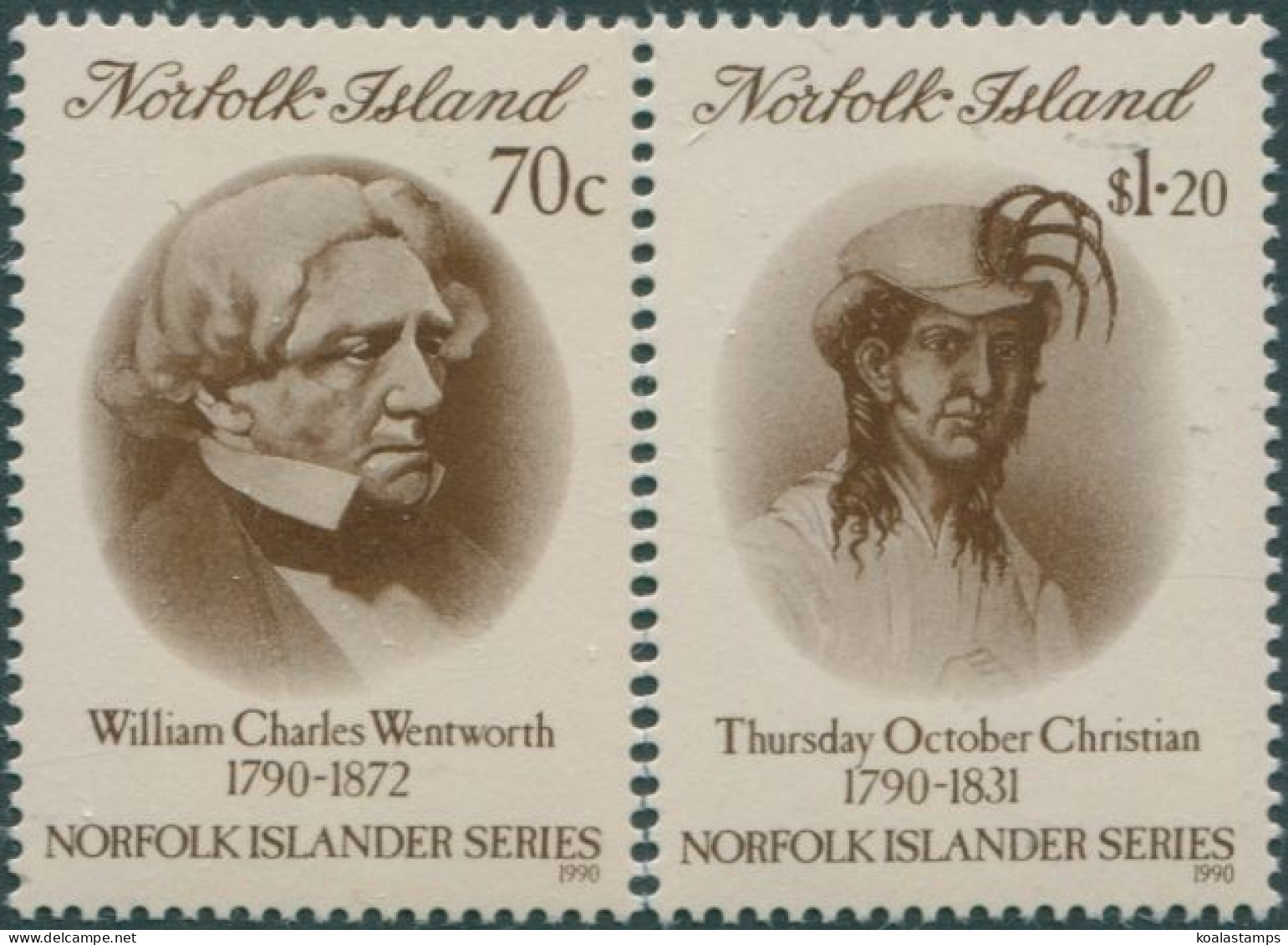 Norfolk Island 1990 SG503-504 Islanders Set MNH - Isola Norfolk