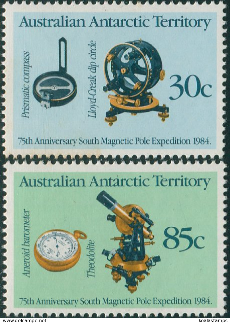 AAT 1983 Sc#L57-58,SG61-62 Magnetic Pole Expedition Set MNH - Autres & Non Classés