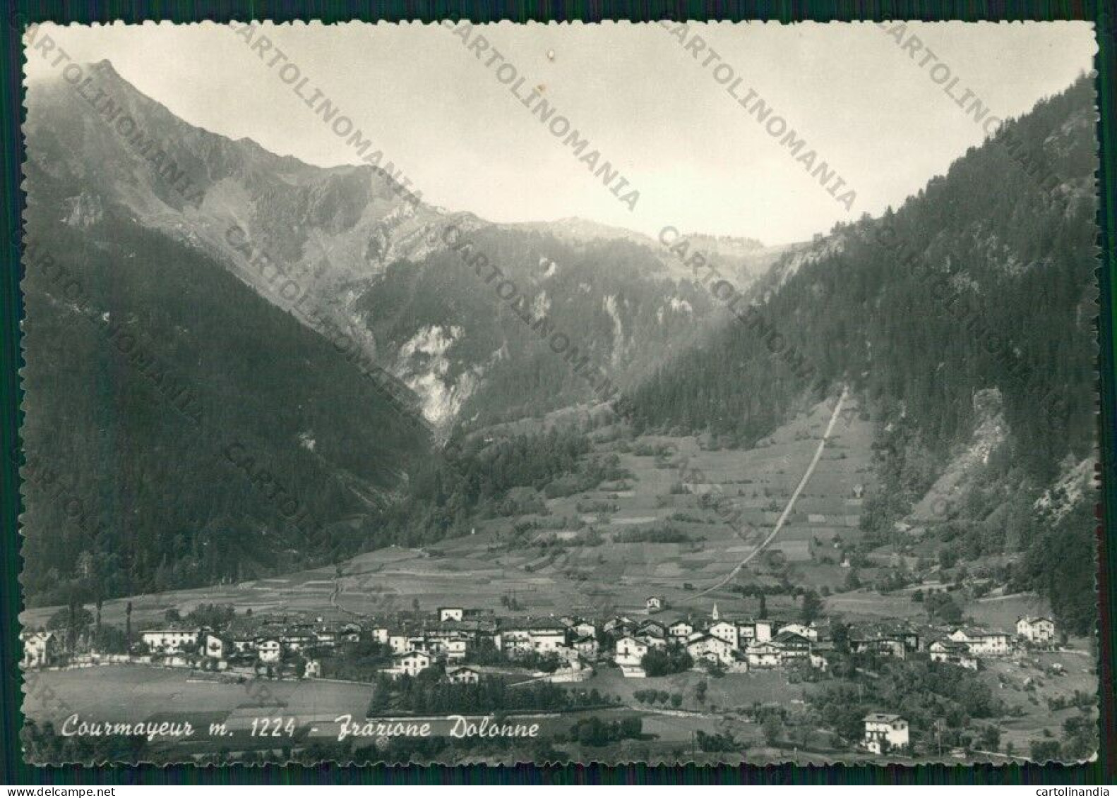 Aosta Courmayeur Dolonne FORI Foto FG Cartolina VK2768 - Aosta