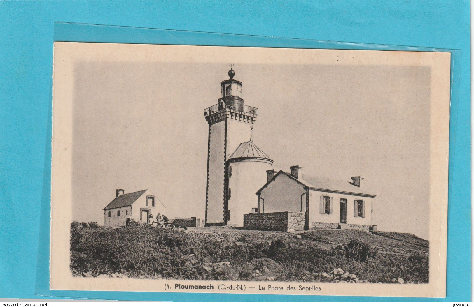 4. PLOUMANACH .  LE PHARE DES SEPT-ILES  .  CARTE NON ECRITE - Ploumanac'h