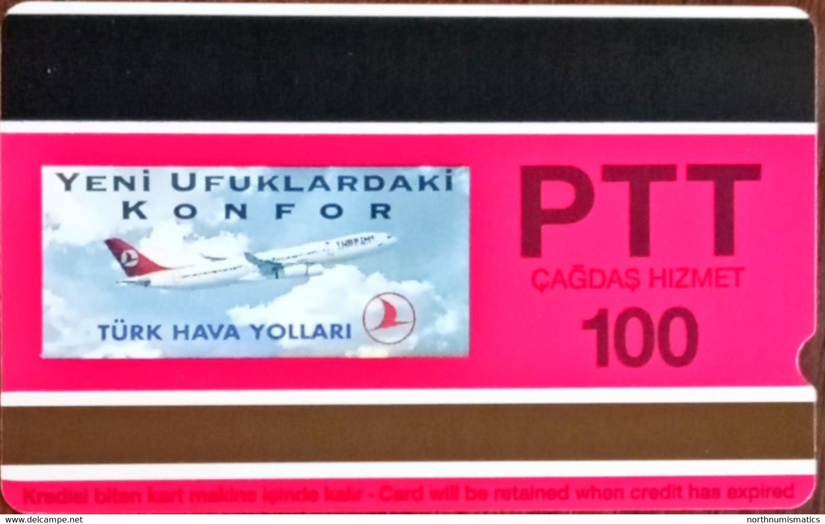 Turkey Phonecards THY Aircafts Junkers F-13 PTT 100 Units Unc - Verzamelingen