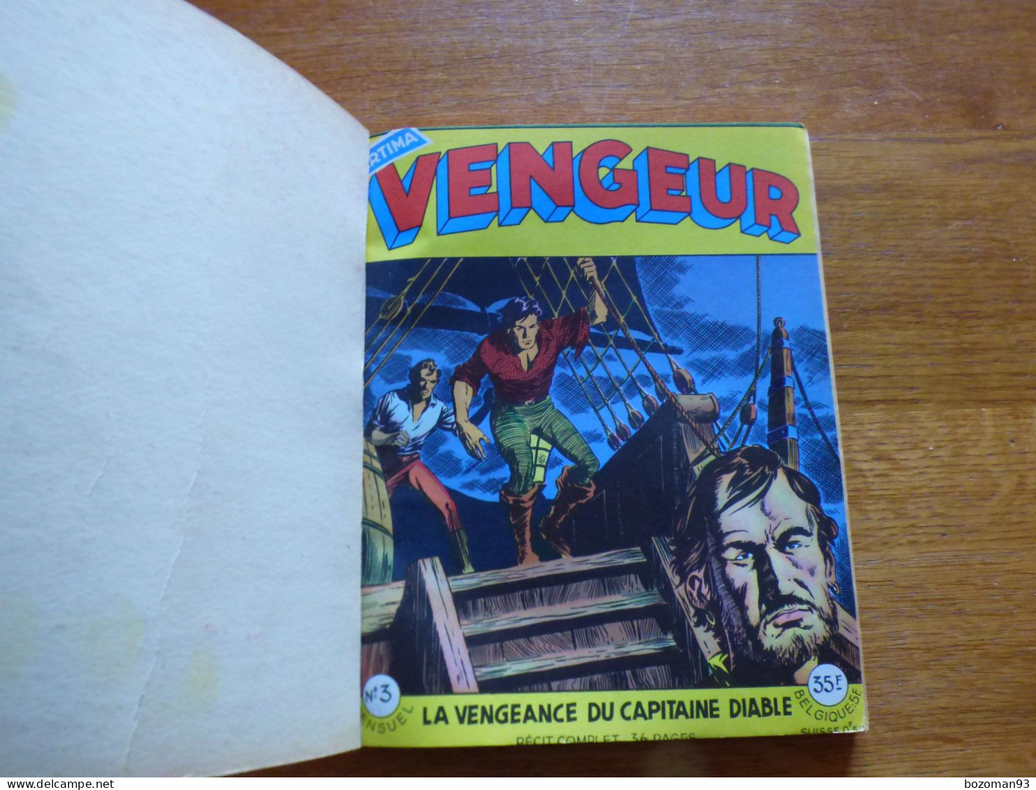 RECUEIL AVENTURES N° 1  ( VENGEUR N° 3 à N° 7 ) CHEZ ARTIMA - Altri & Non Classificati