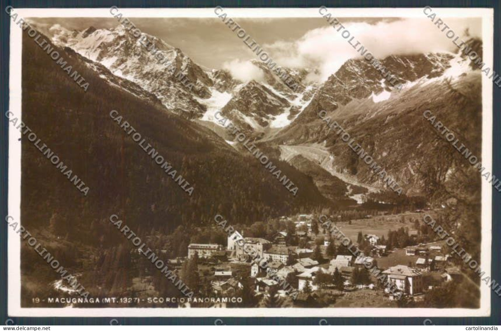 Verbania Macugnaga Monte Rosa Foto Cartolina ZQ7522 - Verbania