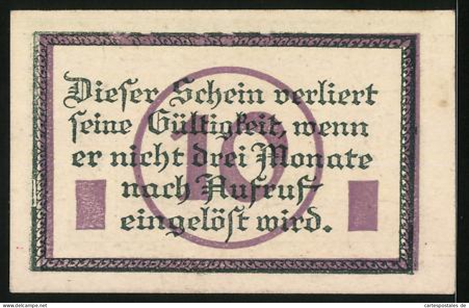 Notgeld Marienwerder, 10 Pfennig, Ortsansicht Mit Kirche  - Lokale Ausgaben