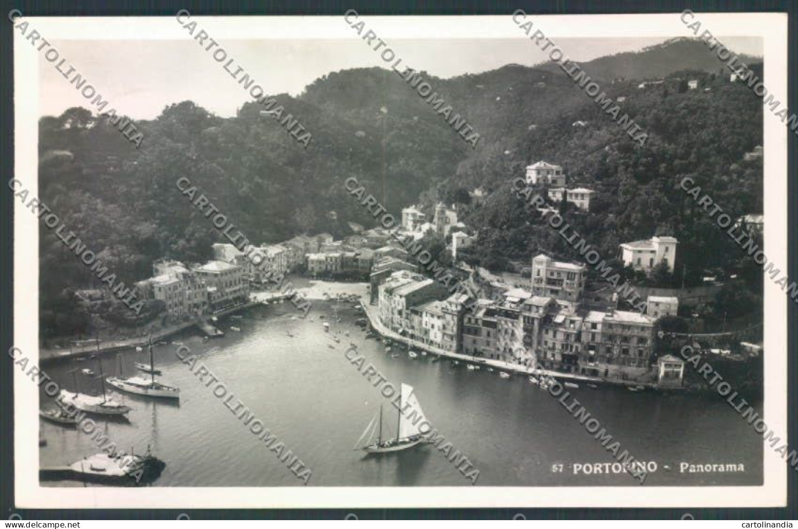 Genova Portofino Barca Foto Cartolina ZQ9037 - Genova