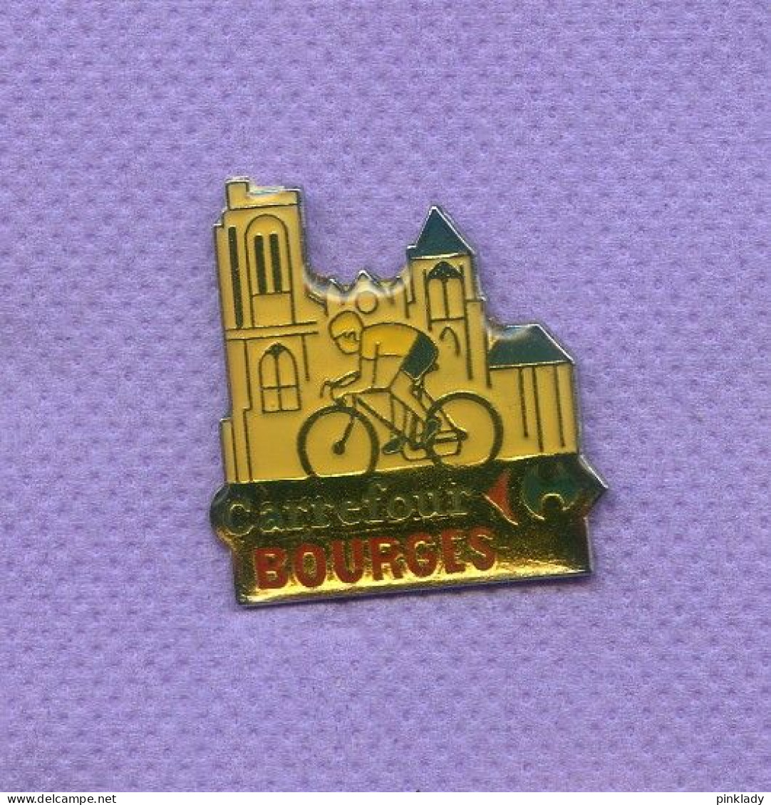 Rare Pins Magasin Carrefour Bourges Cyclisme Tour De France ? I201 - Wielrennen
