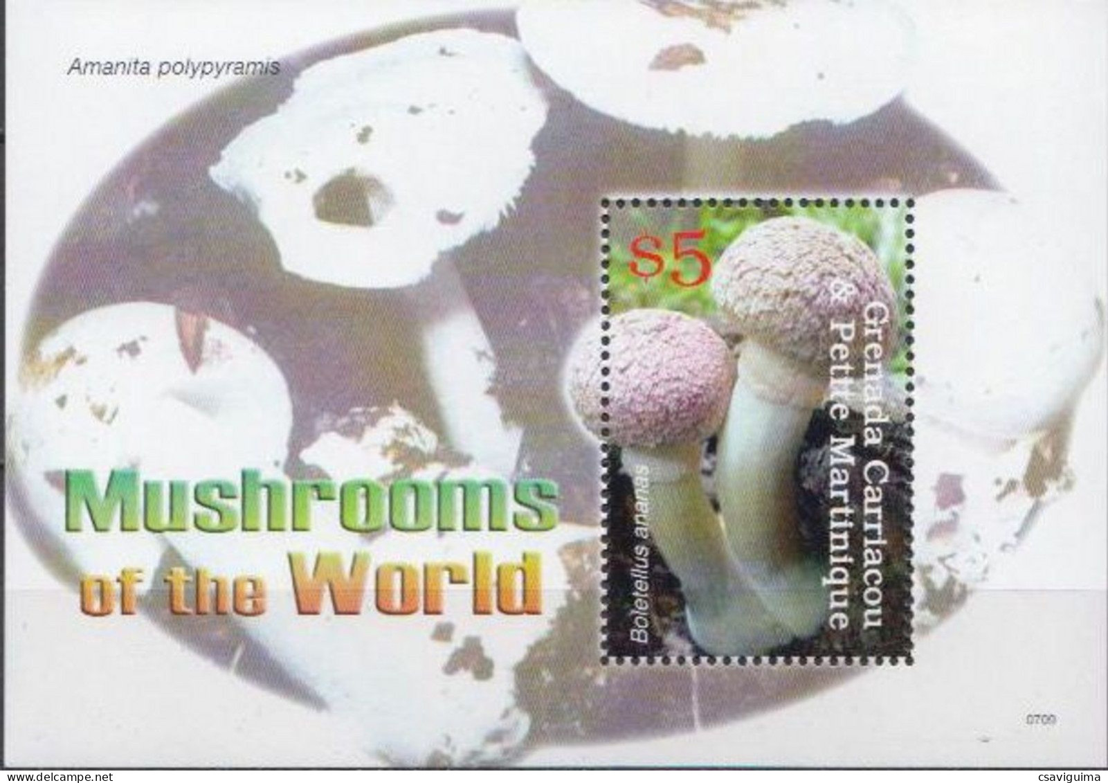 Grenada Grenadines - 2007 - Mushrooms - Yv Bf 606 - Hongos