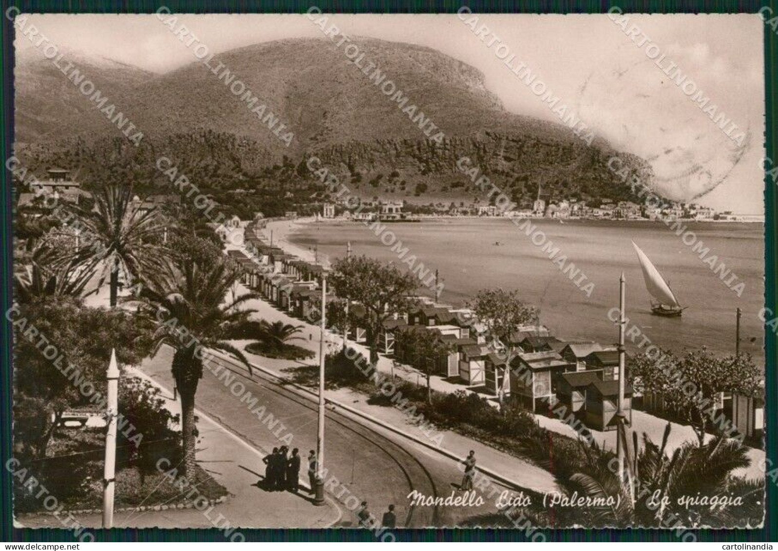 Palermo Mondello Lido Di Foto FG Cartolina ZK3428 - Palermo