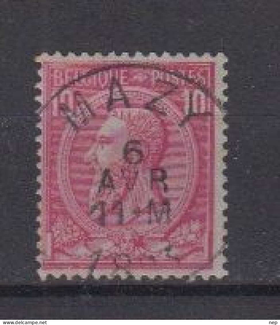 BELGIË - OBP - 1884/91 - Nr 46 T0 (MAZY) - Coba + 4.00 € - 1884-1891 Leopold II.