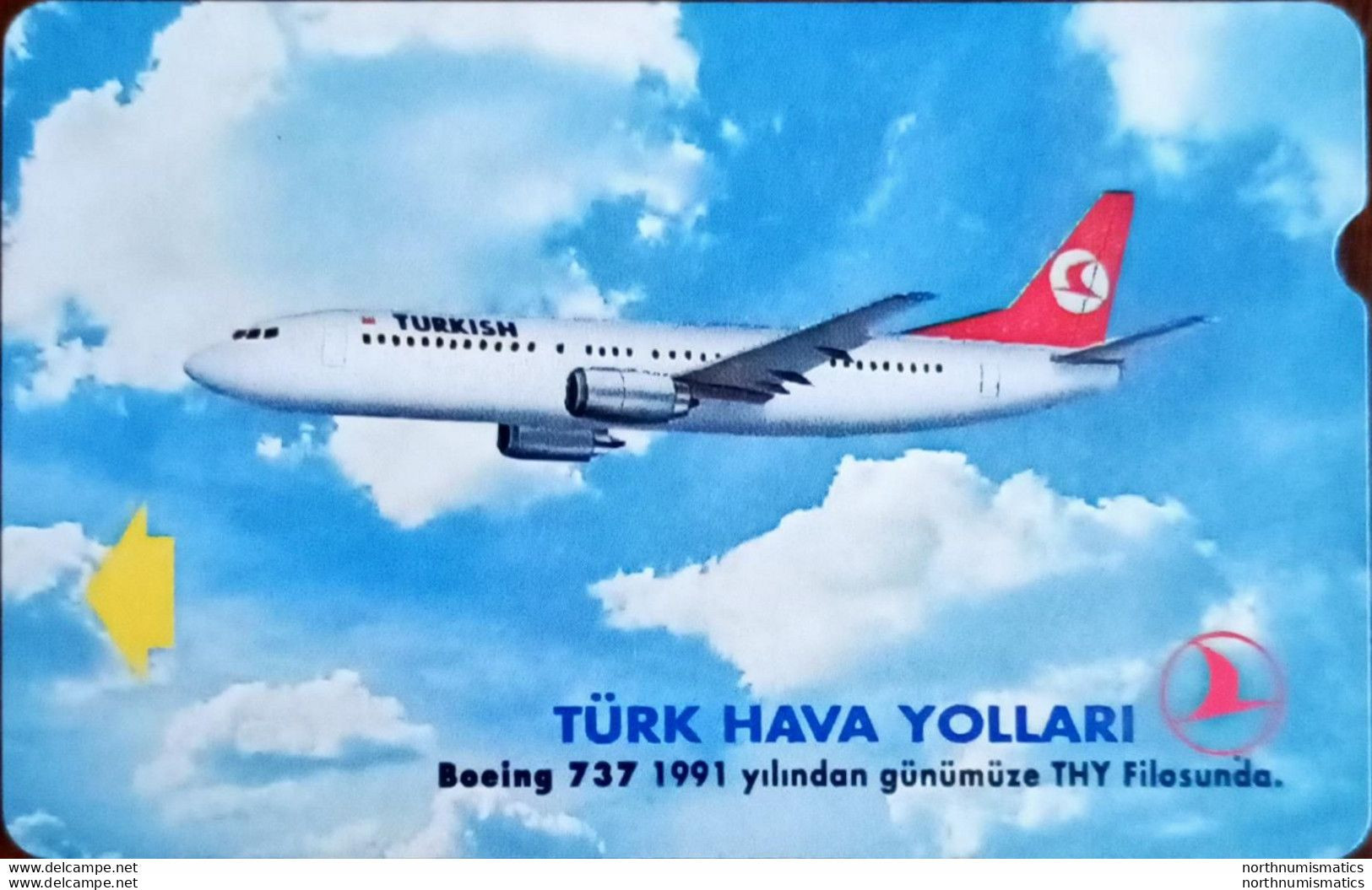 Turkıye Phonecards-THY Boing 737 PTT 30 Units Unused - Verzamelingen