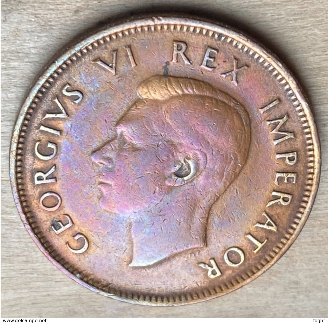 1942 South Africa Coin 1/2 Penny,KM#24,7265 - South Africa