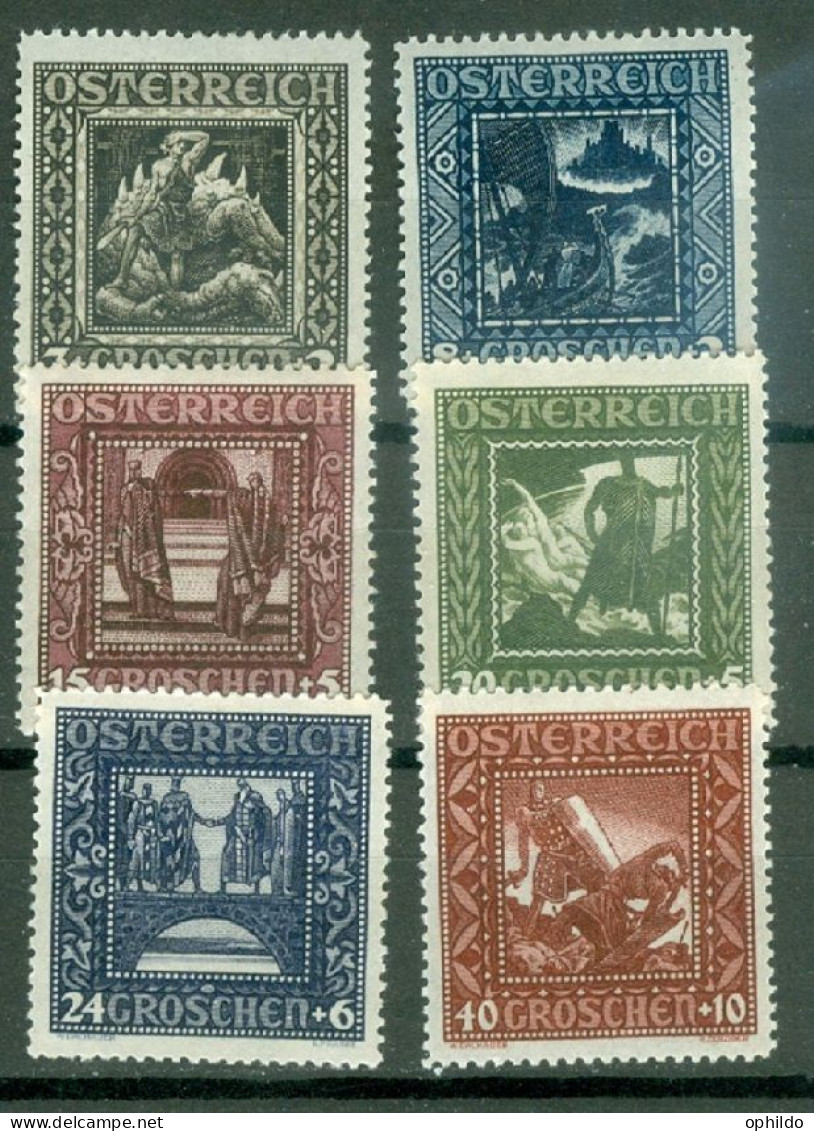 Autriche  Yv 368/373  Ou  Mi 488/493  * TB Ex 2 - Unused Stamps