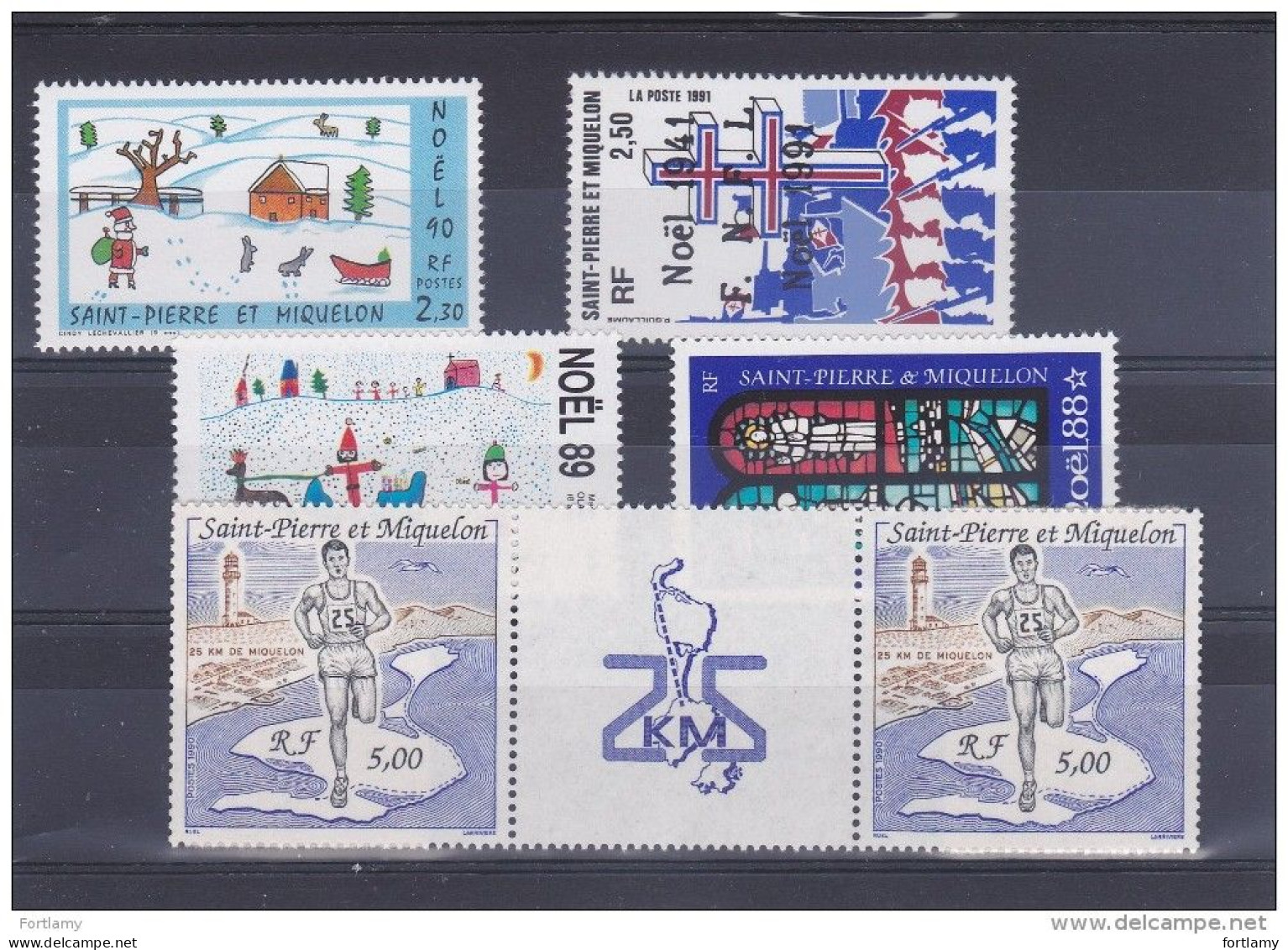 LOT 527 SPM A - 50% DE LA FACIALE N°533-554-512-496-522A** - Unused Stamps