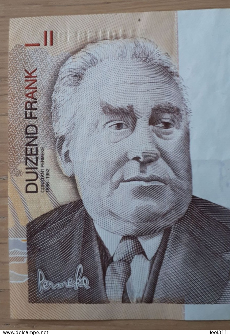 België 1000 Frank: Belgique 1000 Francs Permeke - 1000 Francos