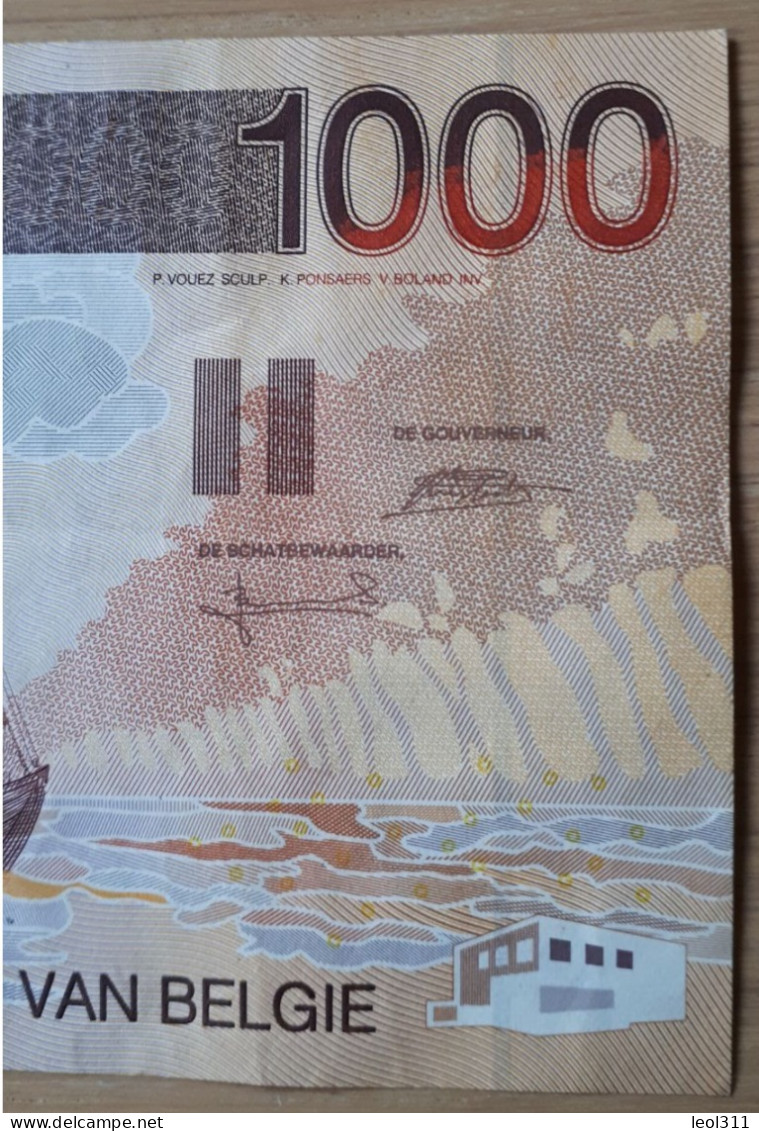 België 1000 Frank: Belgique 1000 Francs Permeke - 1000 Franchi