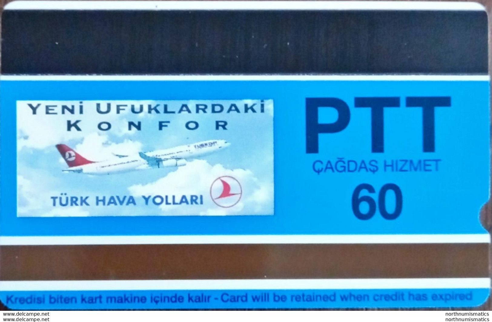 Turkıye Phonecards-THY King Bird 60 Units PTT Unused - Colecciones