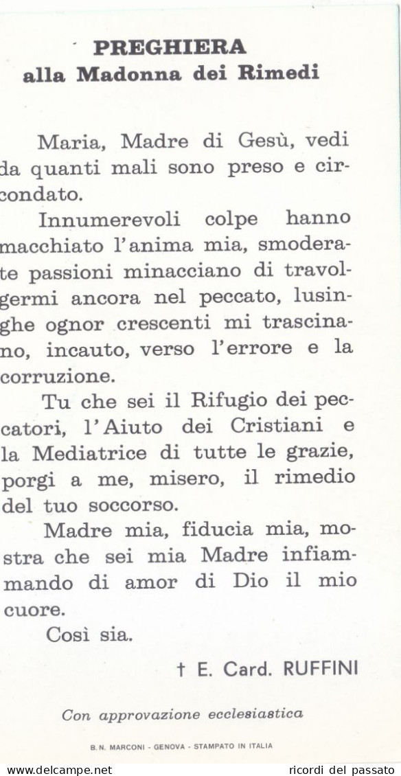 Santino N.signora Dei Rimedi - Devotieprenten