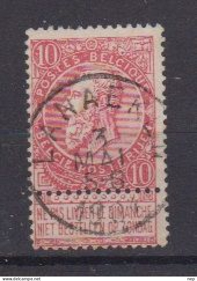 BELGIË - OPB - 1893/1900 - Nr 58 - T1 L (LANAEKEN) - COBA  +4.00 € - 1893-1900 Fine Barbe